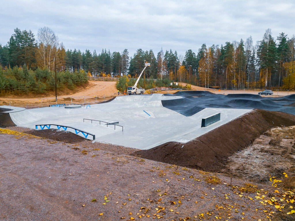 Huhtiniemen skate- ja pumptrack-alue, Lappeenranta 2020